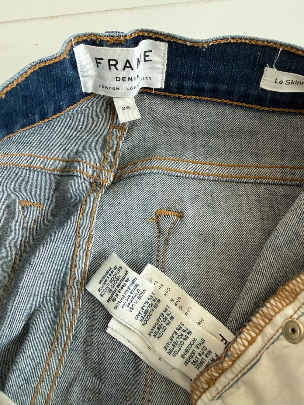 FRAME Denim Le Skinny de Jeanne Woodbine - Picture 4 of 6
